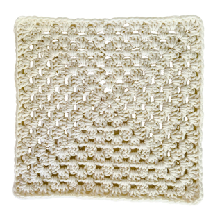 Potah na polštářek s háčkovaným předním dílem